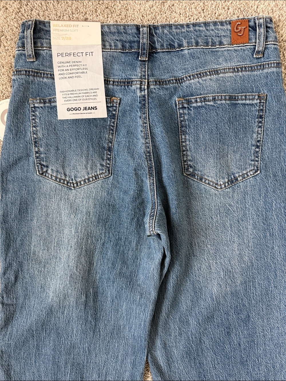 GOGO Women's Blue Wide-Leg Jeans - Picture 4 of 11